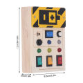 LED Light Switch Toy, Lightweight Color Recognition Light Up Sensory Board Educational Interesting for Boys for Home. 