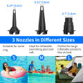 RUNACC 4000mAh Rechargeable Air Pump With Power Bank Electric Air Pump Portable Air Pump with 3 Nozzles. 