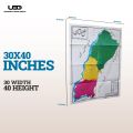 Multan District Map in Urdu | HD Picture printed on 115 grams Matte Paper 30*40 inches. 