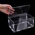 【HOT】 1Pc Disposable Mask Storage Box, Acrylic Transparent Flip Dustproof Portable Organizer. 
