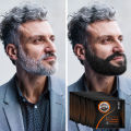 ip natural temporary black beard coloring dye color beard shampoo instant hair dye black beard paint men's beard shampoo dropsh. 