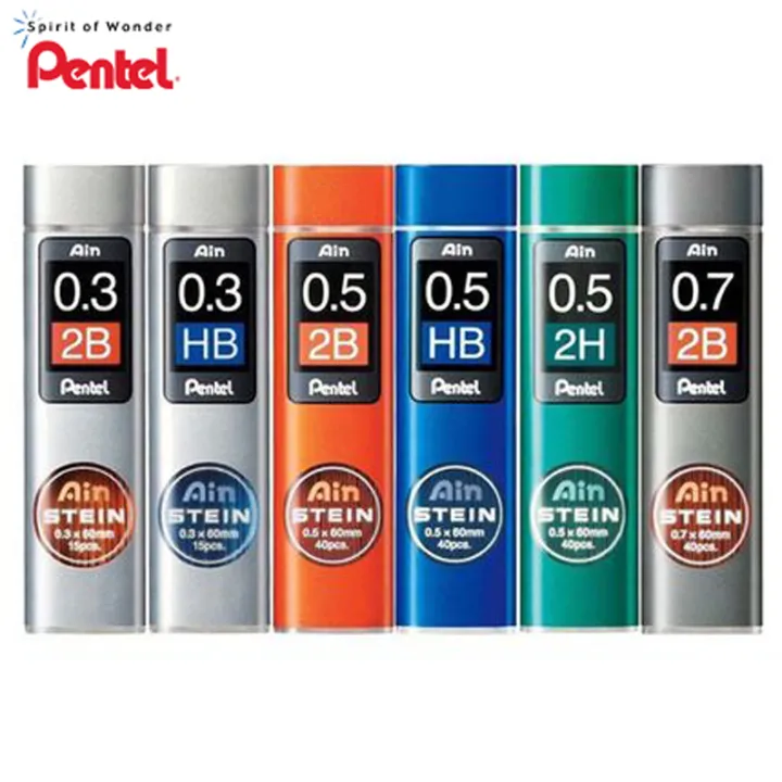 Pentel%20Ain%20STEIN%200.7mm%20HB%20Mechanical%20Pencil%20Black%20Resin%20Pencil%20Lead%20(1%20Tube)%20-%20Image%205