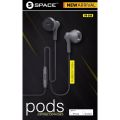 SPACE - PODS SUPREME - High Quality Sound & Rubber Finish Grip Wired Handsfree - (PD-540). 