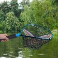 Fly Fishing Landing Net Mesh Study Handle Landing Net Trout Catcher Network Lanyard Rope Outdoor Fishing Tackle Equipment. 