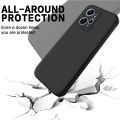 Redmi note 12 4G Case Rock Slim Soft Silicon Matte Phone Cover - Black. 