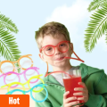 New Drinking Straw Glasses Funny Drinking Straw Unique Flexible Drinking Tubes Colorful Baby Straw Kids Party Baby Birthday Party Toys. 