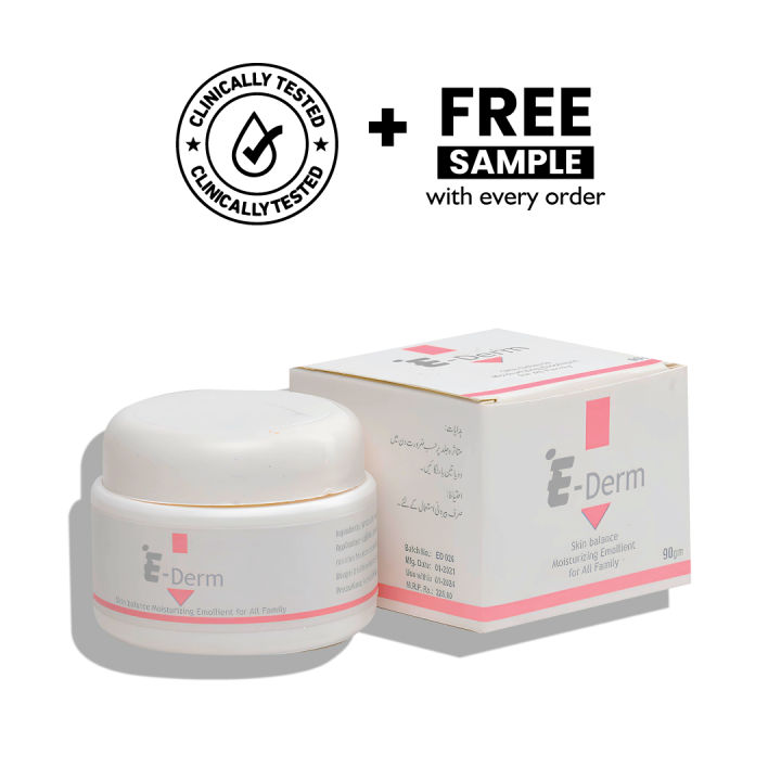 Wisdom E.Derm Gel l For Men & Women l Skin Moisturizer l For Dry, Rough & Itchy Skin l 90gm