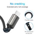 Kuulaa 65W PD USB Type-C Cell Mobile Phone Tablet Fast Charging Cable 1M. 