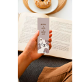 funny cat bookmarks- pack of 5 book lovers bookmarks- 2x6 inches. 