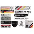 AMG Brabus Aluminum Alloy Car Body Sticker Nameplate for Mercedes Benz C200 W124 C180 A200 W210 W211 W203 w204 Auto Rear Window Emblem Badge Decal Scratch Cover Decoration. 