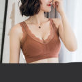 Korean Style Seamless Underwear Fairy Beauty Back No Steel Ring Detachable Chest Pad Lace Bra. 