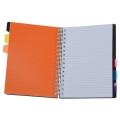 High Quality Single - Rule Paper A4 7-Subject Spiral Notebook. 