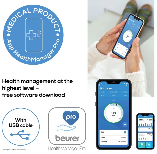 Beurer%20GL%2044%20Blood%20Glucose%20Meter%20Device%20mg/dL%20Black%20-%20Image%204