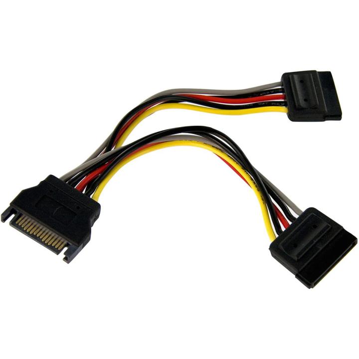 SATA Power Y Splitter Cable Adapter - M/F - Power splitter - SATA power (M) to SATA power (F)