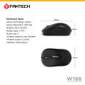FANTECH W188 Wireless Office Mouse 1200 DPI 10M Range USB Reliable With Responsive Cursor For Pc Laptop. 