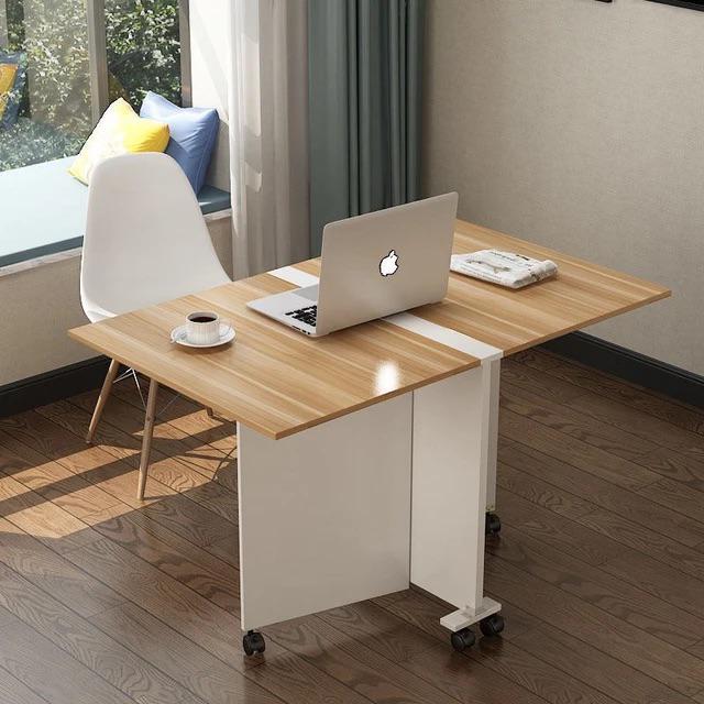 Folding Dining Table Drop Leaf Table Multifunction Space Saving Table Extension Dinner Table for Kitchen Bedroom
