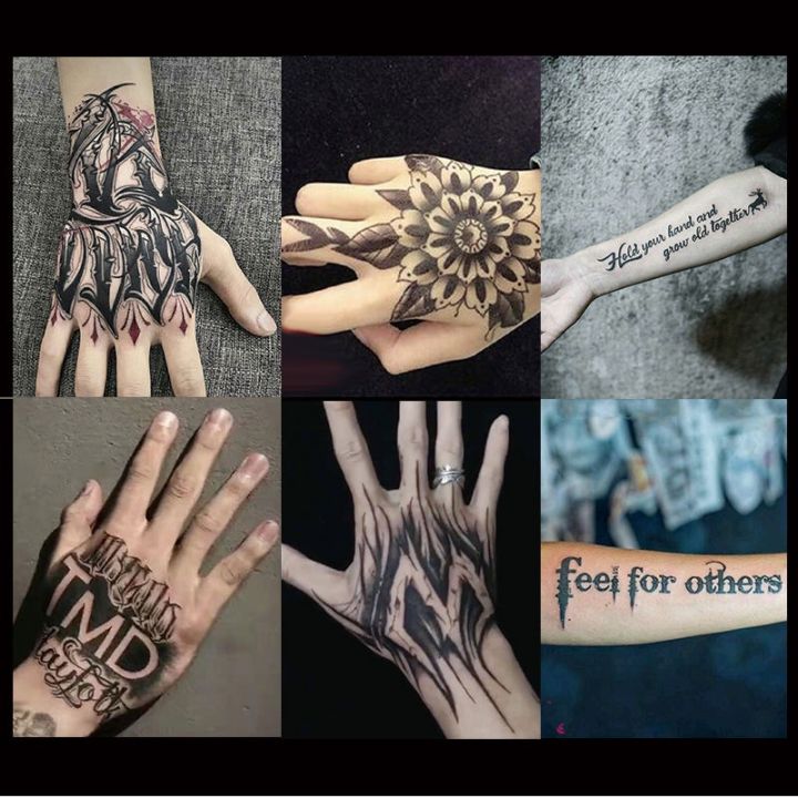 Itim na Naka-istilong 3D Bagong Man's Half Sleeve Arm Temporary Totem Tattoo Stickers Mechanical Body Art Tatoos para sa Boys Mens Armband