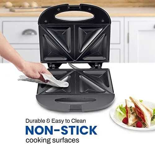 MultiNet  Sandwich Maker 4 Slice Sandwich Toaster with Non-Stick Coating & Double Sided Uniform Heating