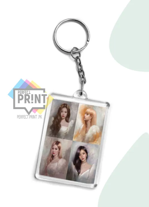 Jennie%20kim%20of%20blackpink%20watercolor%20portrait%20keychain%20-%20Image%202