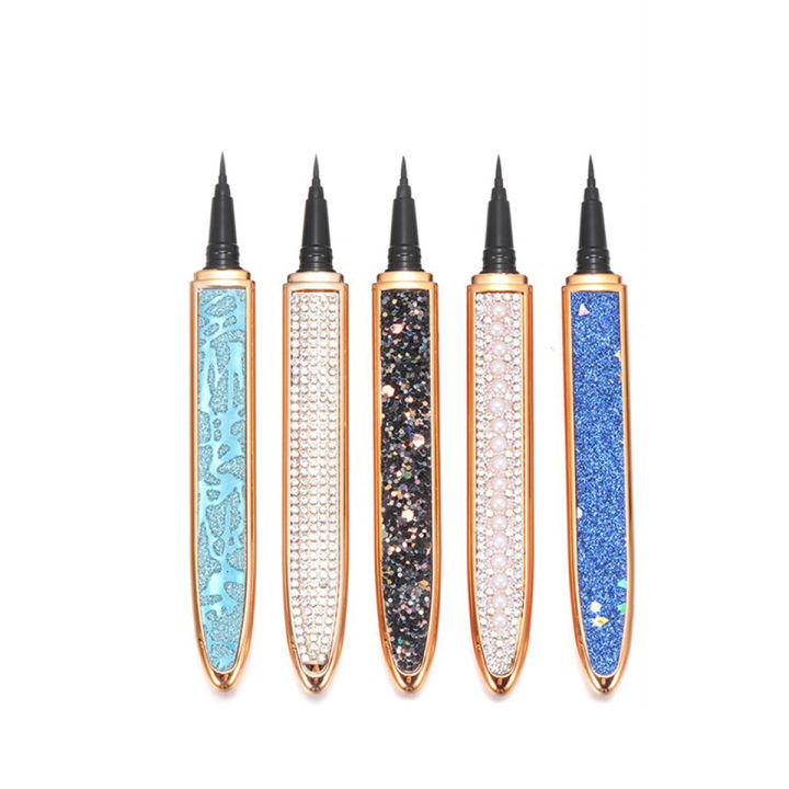 2in1 Self-adhesive Magic Bling Glitter Liquid Eyeliner Fast Dry Lash Glue Waterproof Liner Pen Long-lasting Eye Makeup Tools