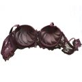 Maroon Color Double Padded Bras | Push-Up Bra With Adjustable Straps For Women. 