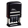 Shiny Self Inking Date Stamp Font Size 4mm S-400. 