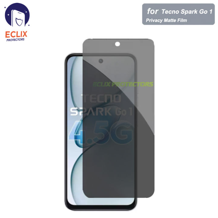 Tecno Spark Go 1 Privacy 3D Tempered Galas Screen Protector For tecno sparkgo one