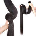 New 30-Inch Drawtring traight traight Virgin Remy Brazilian Hair Braided Bunch Of Human Hair Extended Human Hair Wig 1 Bundle. 