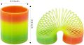 Rainbow spring toy -Plastic Magic Slinky Rainbow Spring Toy - Children Special Colorful Rainbow Spring. 