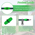 Expandable Garden Hose Repair Kit 10PC Dual-Channel Hose Female Male Connectors Pockets Hose for 3/4In 5/8In Garden Hose. 