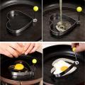 4PCS Shape Fried Egg Mold Ring Tools,Stainless Steel Cooking Tools for Frying Baking Cooking Fried Egg Shaper Pancake Mold Ring egg ring. 
