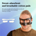 Sports Face Guard, Nose Guard for Broken Nose, Basketball Football Softball Training Face Protect Shield, Easy Install Clear Open. 