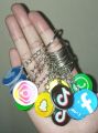 Social Media Icon Keychain/ Facebook Logo Keyring/ Twitter Bird Keychain/ TikTok Logo Keychain. 