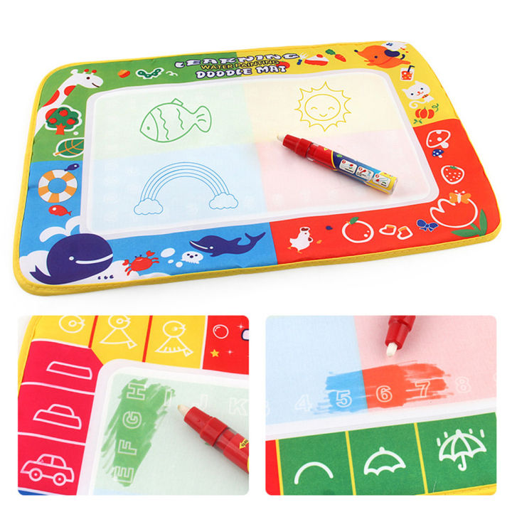 29*19cm%20Children's%20Drawing%20Water%20Pen%20Painting%20Magic%20Water%20Canvas%20Doodle%20Aquadoodle%20Mat%20Board%20Kids%20New%20Years%20Toys%20Gift%20-%20Image%205