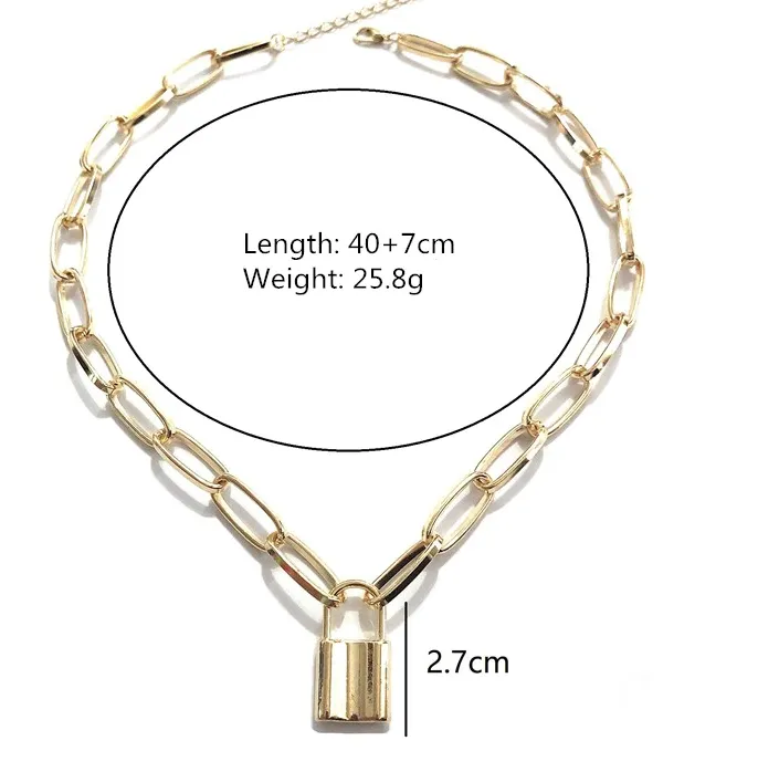 Silver%20Lock%20Pendant%20Necklace%20for%20Girls%20or%20Lover%20Lock%20for%20Girls%20or%20Women%20Hollow%20Chain%20Personality%20Female%20Neck%20Jewelry%20Beautiful%20Neck%20Decoration%20-%20Image%204