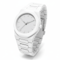 White Arabic Aura Watch | Stylish Luxury Wrist Watch | Premium Analog Design for Men & Women. 