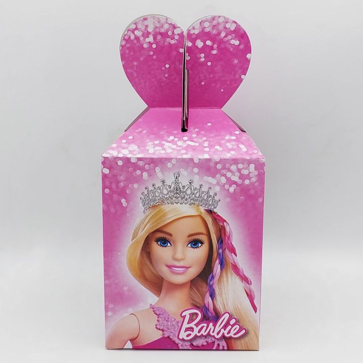 BARBIE THEME GOODY BOX - PACK OF 10 GOODY BOX - BARBIE GOODY BOX