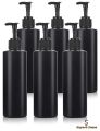 Black Empty Plastic Pump Bottles 100ml Pack of 2) Travel Size Lotion Pump Bottle for Oil / Hair Oil Empty Bottle Pump 100ml / Pump Bottles for Shampoo, Hand Wash, and Beauty Care etc.. 