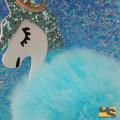 unicorn pencil Faux Pom Pom case pencil case Creative school supplies stationery | Cute stationary items for girls. 