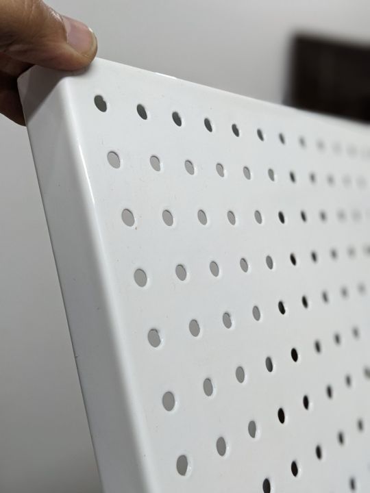 Pegboard wall organizer ikea type 21" x 21" with 12 pcs hanging hooks included