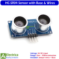 HC-SR04 Ultrasonic Distance Sensor with Base & Jumper Wires for Arduino, Robotics, Obstacle Avoidance & DIY Projects by Electrica. 