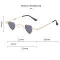 Mini Funny Heart-Shaped Sunglasses Women Men Candy Color Hip Hop Metal Frame Sun Glasses Ultra-small Shades. 