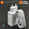 MI Xiaomi 25W turbo Charge Travel Adapter With Tpye C 6A Turbo charge cable |  MI Xiaomi 25W Fast Charging Adapter With Type C Cable. 