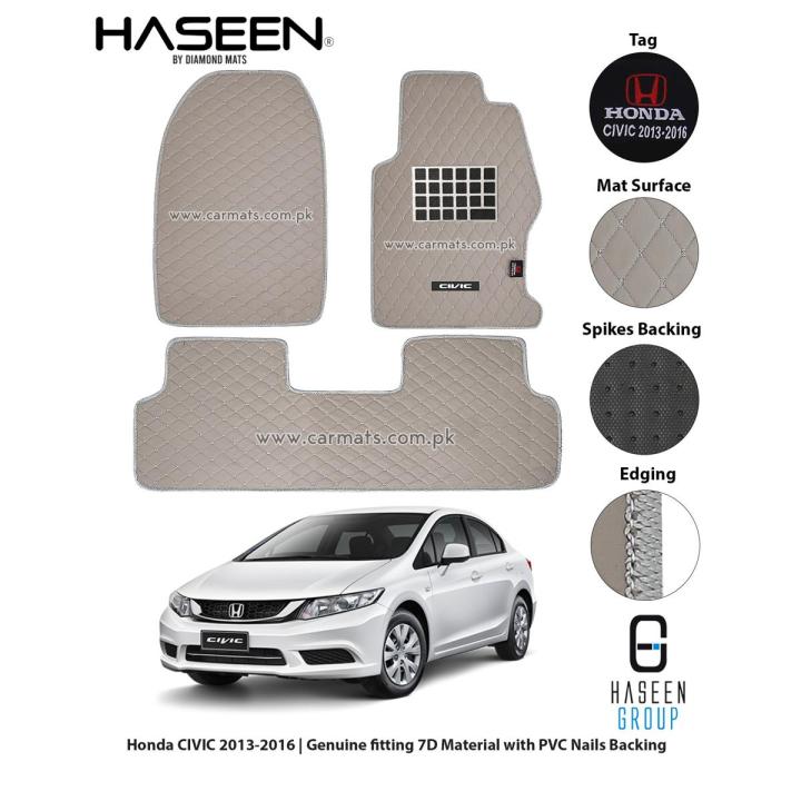 HONDA CIVIC CAR FLOOR MAT 2016-2022 7D MATERIAL CAR MAT HIGHCLASS MAT PREMIUM QUALITY LOGO MAT GENIUN FITTING CARPET MATS PVC MATS BLACK ANTI SLIP MAT JAPANI MAT RUBBER MAT TRANSPARANT UNIVERSAL MAT  TRUNK MAT EMBRIODRY MAT LUXURY MAT 5D MAT 3D MAT