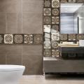 10pcs/set Moroccan Style Tiles Sticker Kitchen Backsplash Oil-proof Cupboard Washbasin Peel Stick Waterproof Art Wallpaper. 
