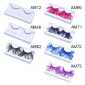 Dramatic Eyelash Extension Feather Eyelashes Extra Long Feather False Lashes Green Masquerade. 