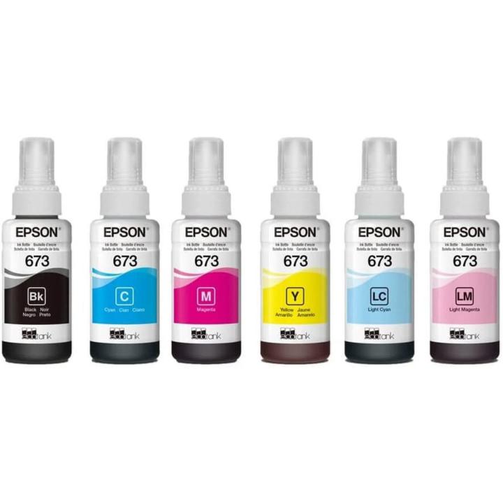 Epson 673 ink set 100% original (pack of 6 bottle set)