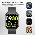 Gts1 Smart Watch, Fitness Tracker with Heart Rate Blood Pressure, Sports Smartwatch IP68 Waterproof, 1.65" Full Touch Screen Fitness Watch for Men Women Compatible Android IOS. 