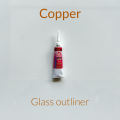 Outliner lead for Glass Painting. 20 ml tube available in different glass paint outline gutta colours. 
