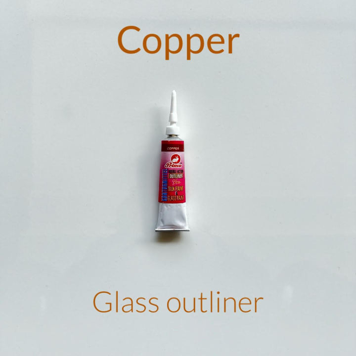 Outliner lead for Glass Painting. 20 ml tube available in different glass paint outline gutta colours